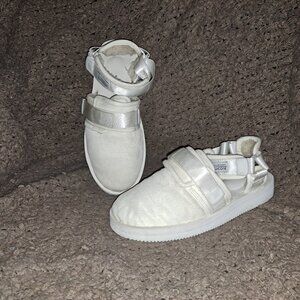 SUICOKE OG-061 White Shearling Sabot Sandals-Sz 42/9 Men-Excellent